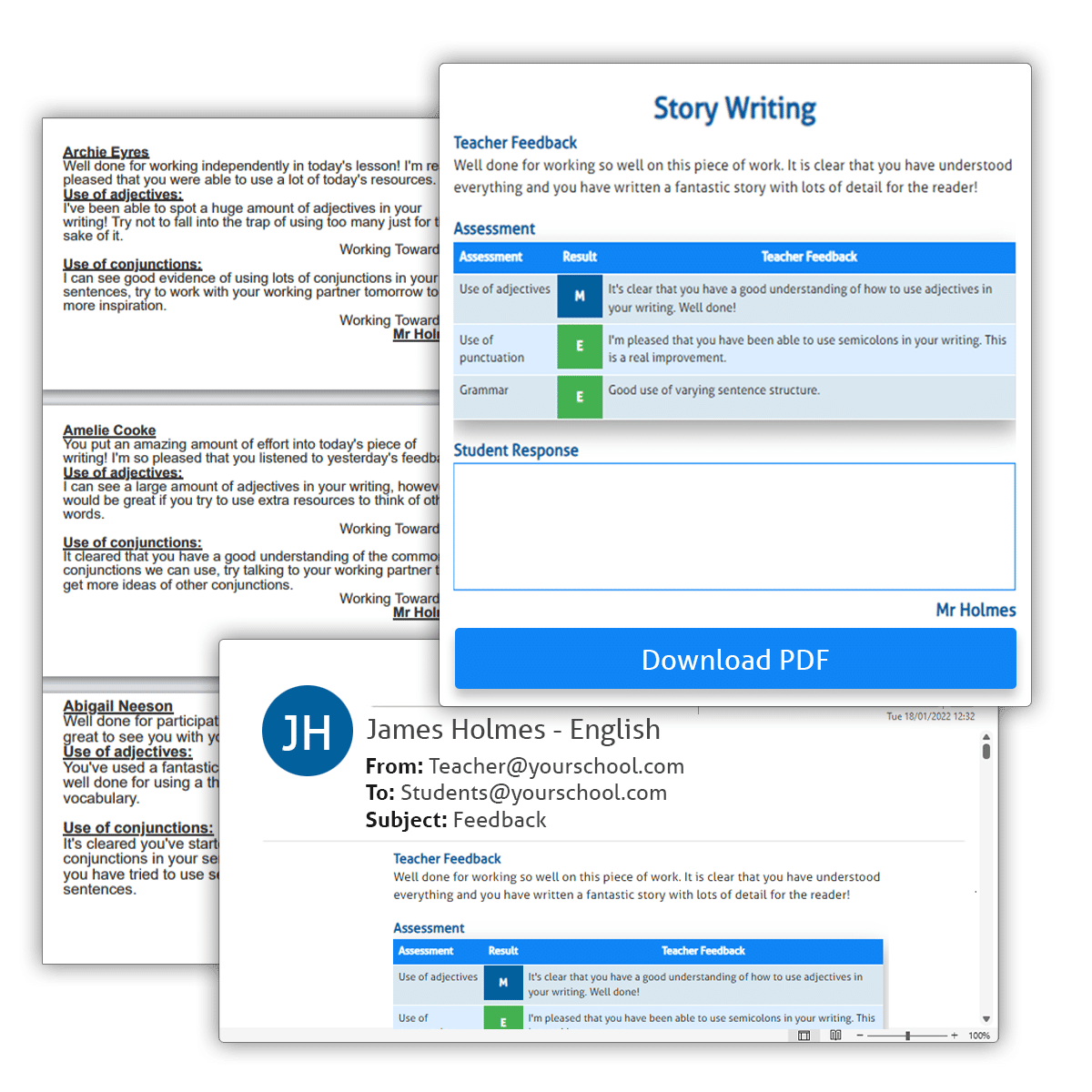 Features with less outer glow